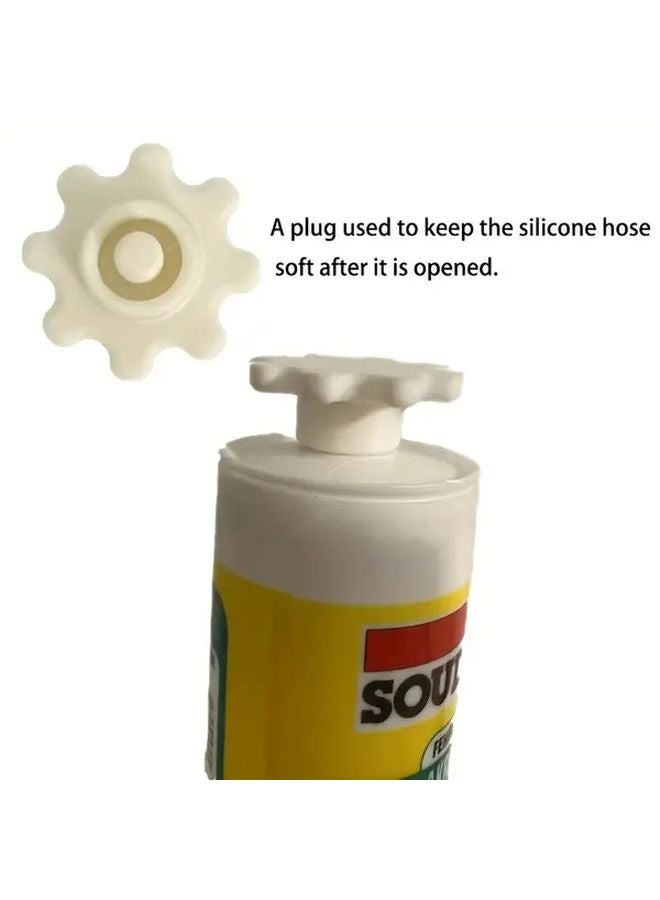 Red White Reusable Hose Caps Threaded Design For Tubing Protection DIY Workshop - Image 2